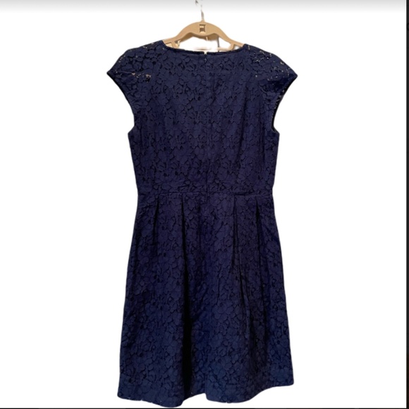 NWT Madewell Navy Lacebloom Dress - Picture 3 of 6